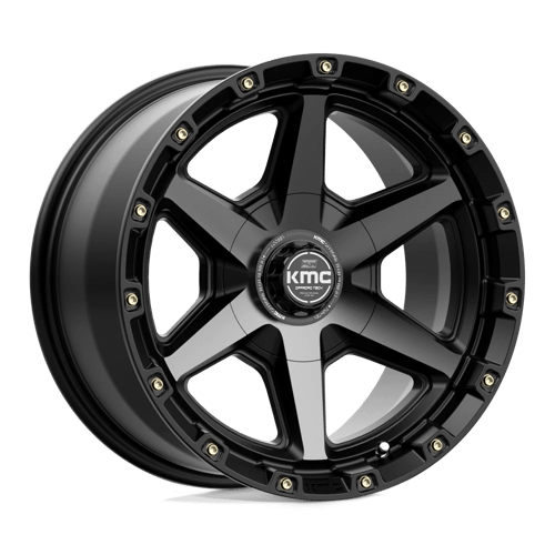 KMC KM101 TEMPO 17X9 SATIN BLACK W/ GRAY TINT