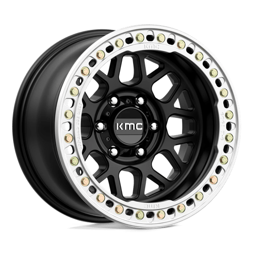 KMC KM235 GRENADE CRAWL BEADLOCK 17X9 SATIN BLACK