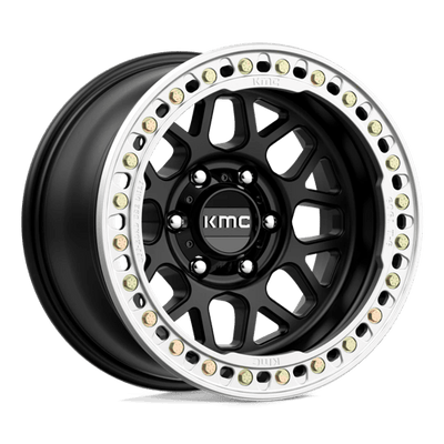 KMC KM235 GRENADE CRAWL BEADLOCK 17X9 SATIN BLACK