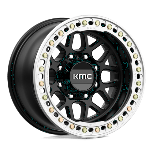 KMC KM235 GRENADE CRAWL BEADLOCK 17X9 SATIN BLACK