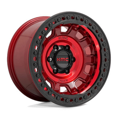 KMC KM236 TANK BEADLOCK 17X9 CANDY RED