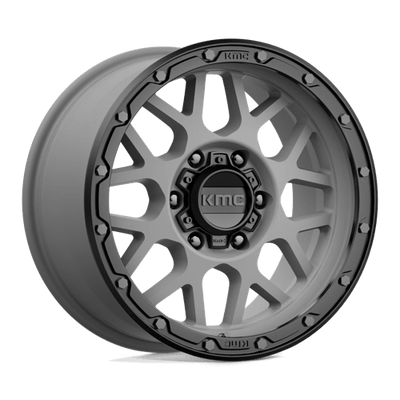 KMC KM535 GRENADE OFF-ROAD 17X9 MATTE GRAY W/ MATTE BLACK LIP