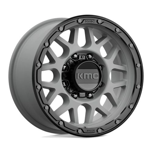 KMC KM535 GRENADE OFF-ROAD 17X9 MATTE GRAY W/ MATTE BLACK LIP