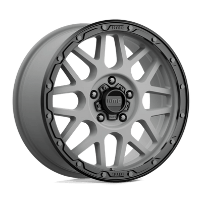 KMC KM535 GRENADE OFF-ROAD 18X8.5 MATTE GRAY W/ MATTE BLACK LIP