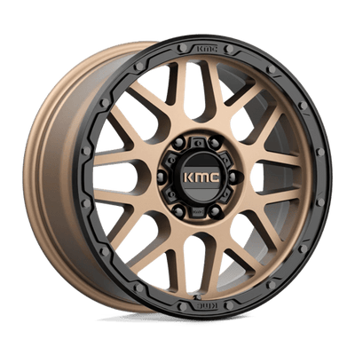 KMC KM535 GRENADE OFF-ROAD 18X8.5 MATTE BRONZE W/ MATTE BLACK LIP