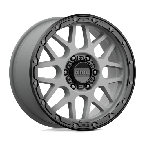 KMC KM535 GRENADE OFF-ROAD 18X8.5 MATTE GRAY W/ MATTE BLACK LIP