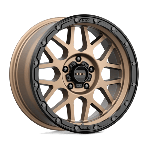 KMC KM535 GRENADE OFF-ROAD 18X8.5 MATTE BRONZE W/ MATTE BLACK LIP
