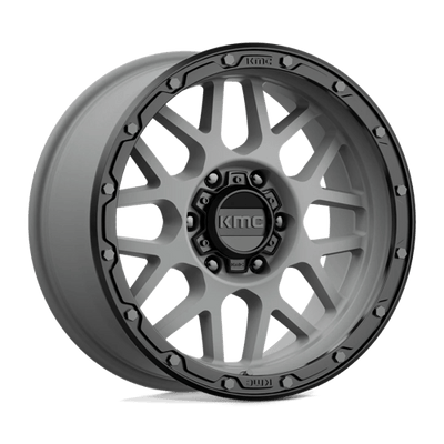 KMC KM535 GRENADE OFF-ROAD 18X8.5 MATTE GRAY W/ MATTE BLACK LIP