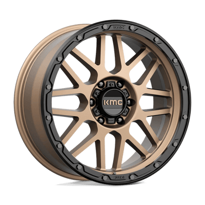 KMC KM535 GRENADE OFF-ROAD 20X9 MATTE BRONZE W/ MATTE BLACK LIP