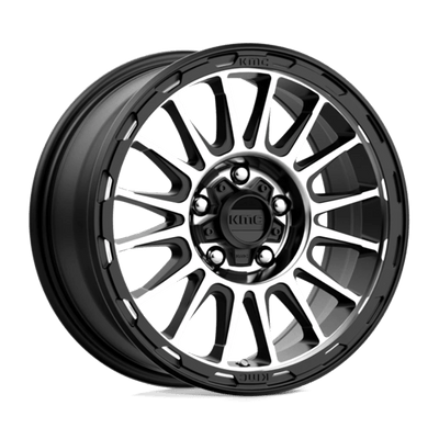 KMC KM542 IMPACT 17X8 SATIN BLACK MACHINED