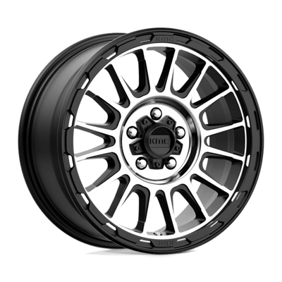 KMC KM542 IMPACT 17X8 SATIN BLACK MACHINED