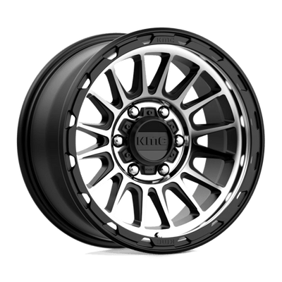 KMC KM542 IMPACT 17X8.5 SATIN BLACK MACHINED