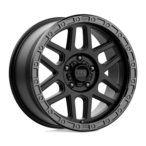 KMC KM544 MESA 17X9 SATIN BLACK W/ GLOSS BLACK LIP