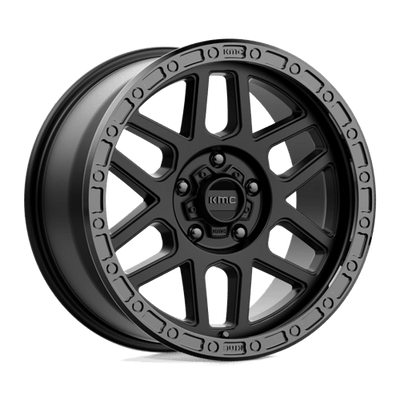 KMC KM544 MESA 18X9 SATIN BLACK W/ GLOSS BLACK LIP