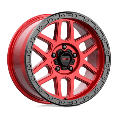 KMC KM544 MESA 17X9 CANDY RED W/ BLACK LIP