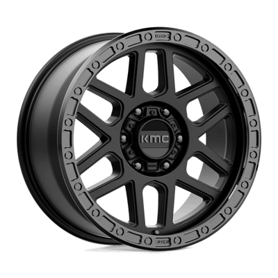 KMC KM544 MESA 18X9 SATIN BLACK W/ GLOSS BLACK LIP