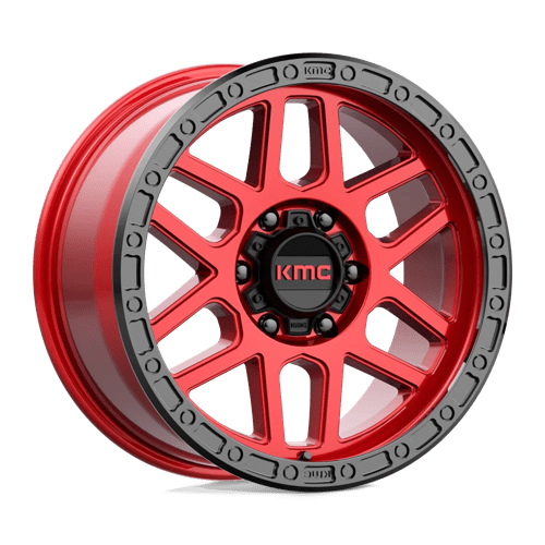 KMC KM544 MESA 18X9 CANDY RED W/ BLACK LIP