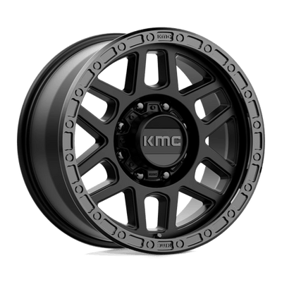 KMC KM544 MESA 18X9 SATIN BLACK W/ GLOSS BLACK LIP