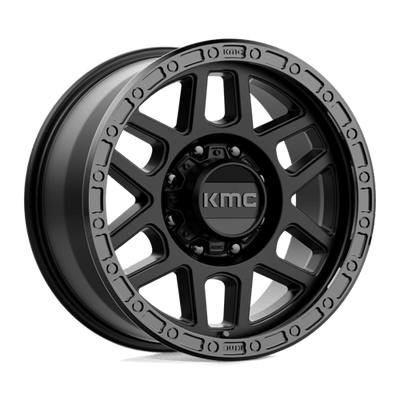 KMC KM544 MESA 18X9 SATIN BLACK W/ GLOSS BLACK LIP
