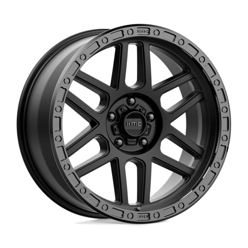 KMC KM544 MESA 20X9 SATIN BLACK W/ GLOSS BLACK LIP