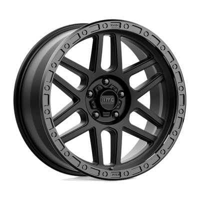 KMC KM544 MESA 20X9 SATIN BLACK W/ GLOSS BLACK LIP