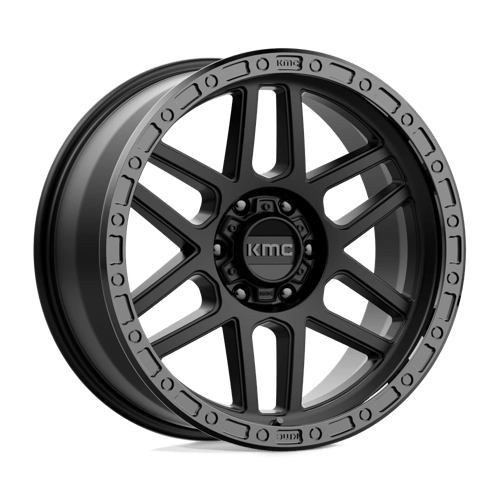 KMC KM544 MESA 20X9 SATIN BLACK W/ GLOSS BLACK LIP