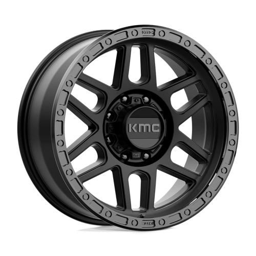 KMC KM544 MESA 20X9 SATIN BLACK W/ GLOSS BLACK LIP