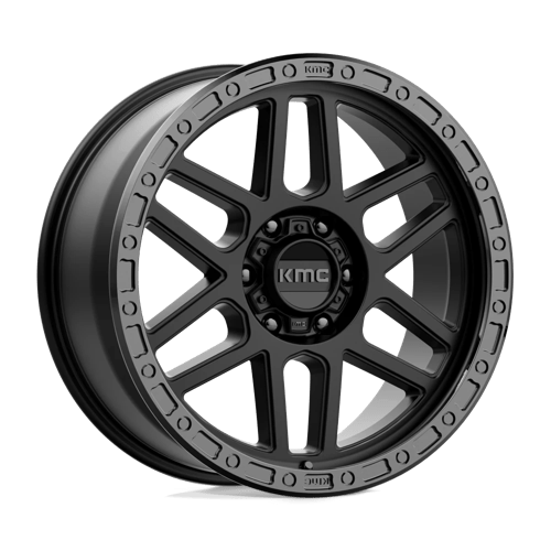 KMC KM544 MESA 20X9 SATIN BLACK W/ GLOSS BLACK LIP