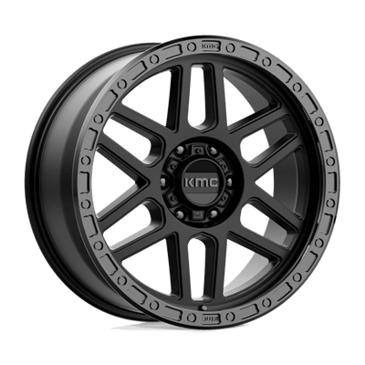 KMC KM544 MESA 20X9 SATIN BLACK W/ GLOSS BLACK LIP