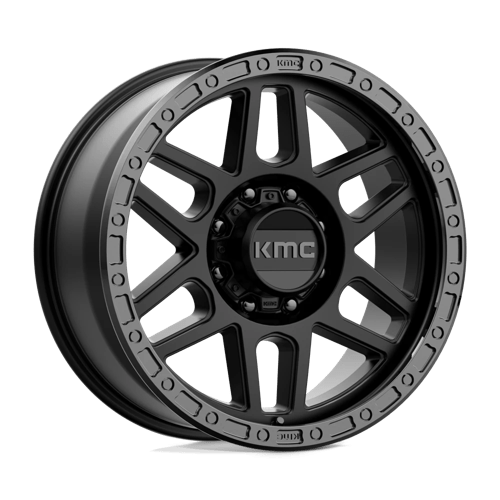 KMC KM544 MESA 17X9 SATIN BLACK W/ GLOSS BLACK LIP