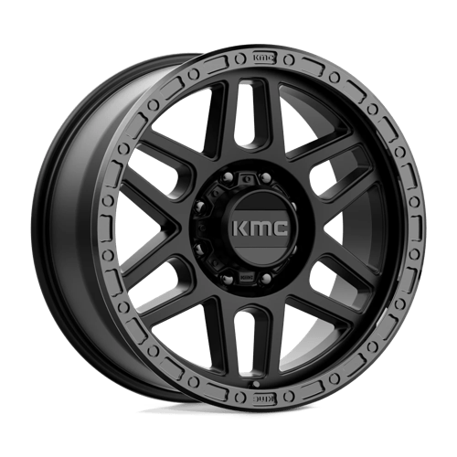 KMC KM544 MESA 20X9 SATIN BLACK W/ GLOSS BLACK LIP