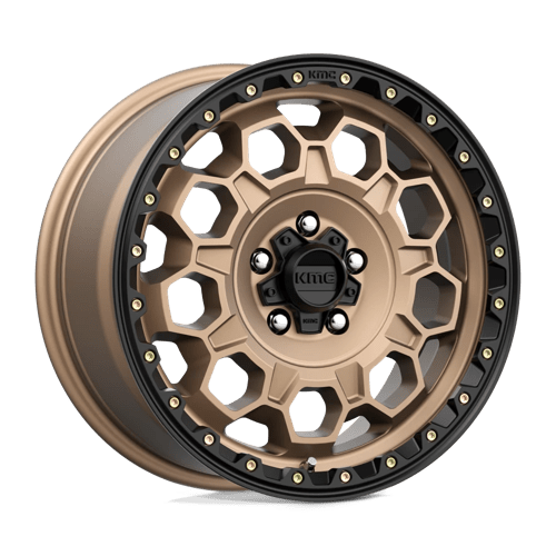 KMC KM545 TREK 17X8 MATTE BRONZE W/ BLACK LIP