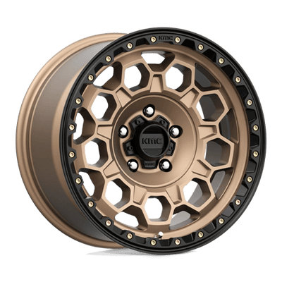 KMC KM545 TREK 17X9 MATTE BRONZE W/ BLACK LIP