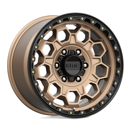 KMC KM545 TREK 17X9 MATTE BRONZE W/ BLACK LIP
