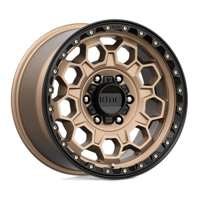 KMC KM545 TREK 17X9 MATTE BRONZE W/ BLACK LIP