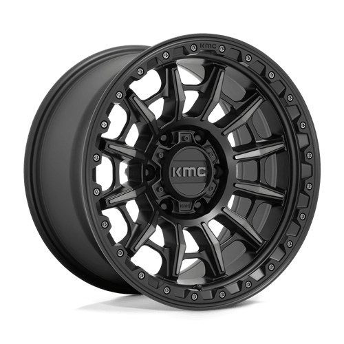 KMC KM547 CARNAGE 17X9 SATIN BLACK W/ GRAY TINT