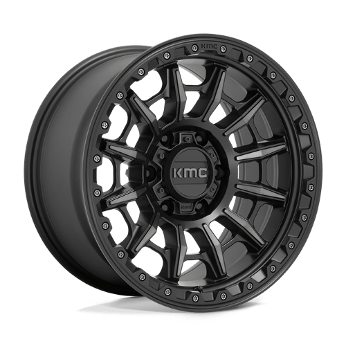 KMC KM547 CARNAGE 17X9 SATIN BLACK W/ GRAY TINT
