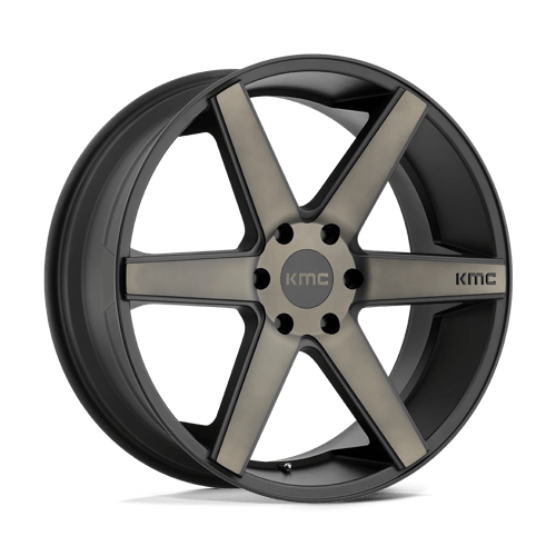 KMC KM704 DISTRICT TRUCK 20X8.5 MATTE BLACK W/ DARK TINT