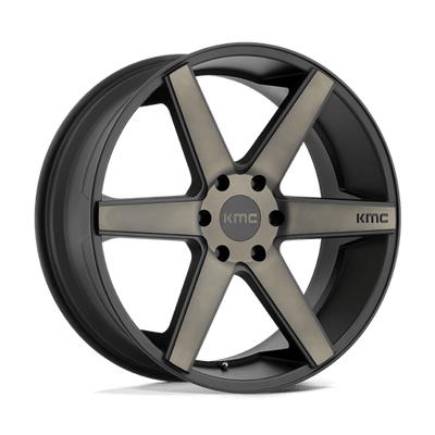 KMC KM704 DISTRICT TRUCK 20X8.5 MATTE BLACK W/ DARK TINT