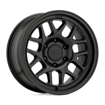 KMC KM717 BULLY OL 17X8.5 SATIN BLACK