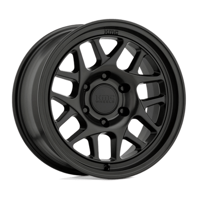 KMC KM717 BULLY OL 17X8.5 SATIN BLACK