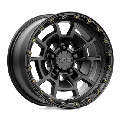 KMC KM718 SUMMIT 17X8.5 SATIN BLACK