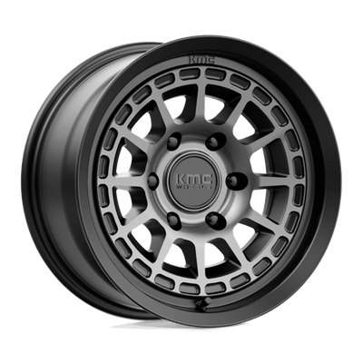 KMC KM719 CANYON 16X8 SATIN BLACK W/ GRAY TINT