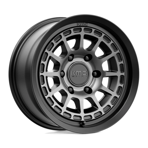 KMC KM719 CANYON 17X8 SATIN BLACK W/ GRAY TINT