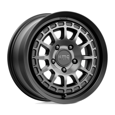 KMC KM719 CANYON 17X8 SATIN BLACK W/ GRAY TINT