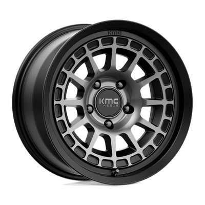 KMC KM719 CANYON 17X8.5 SATIN BLACK W/ GRAY TINT