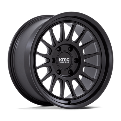 KMC KM447 IMPACT FORGED MONOBLOCK 17X8.5 SATIN BLACK