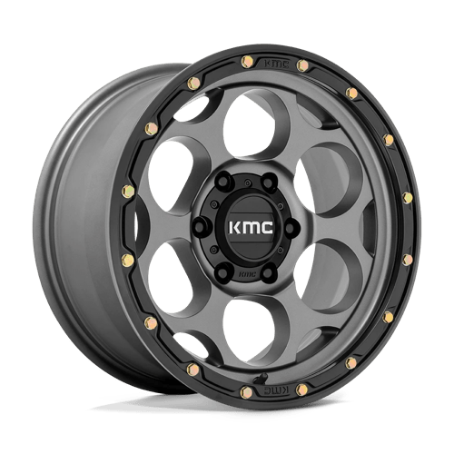 KMC KM541 DIRTY HARRY 17X8.5 SATIN GRAY W/ BLACK LIP