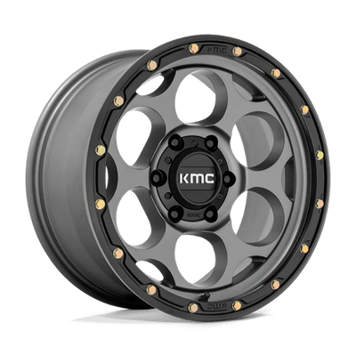 KMC KM541 DIRTY HARRY 17X8.5 SATIN GRAY W/ BLACK LIP