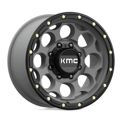 KMC KM541 DIRTY HARRY 17X8.5 SATIN GRAY W/ BLACK LIP